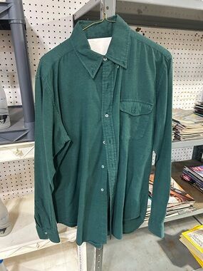 Brooks brothers flannel Classic Deep Green Button-Up Shirt